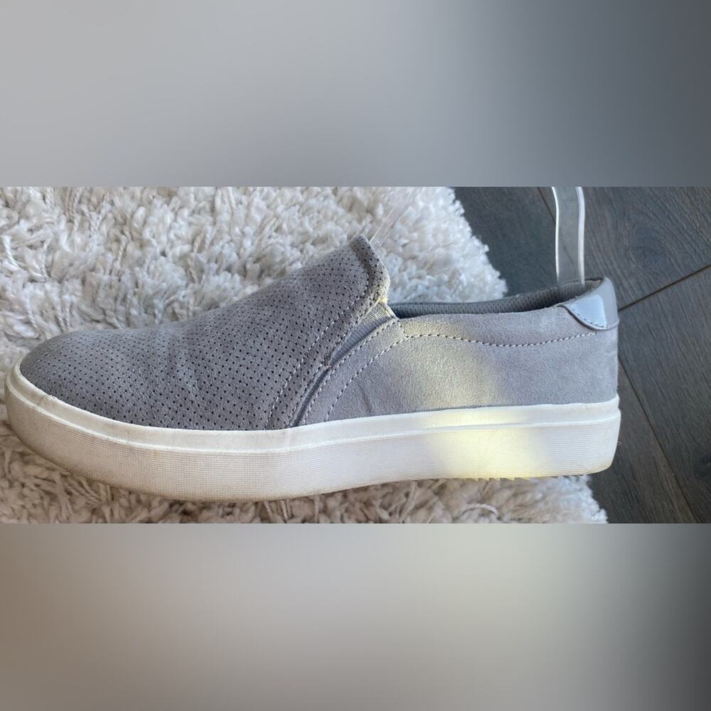 Dr Scholls Shoes Womens 8.5M Madison Slip On Sneakers Casual Gray Fabric Low Top